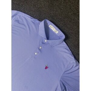 Holderness & Bourne The Perkins Polo Shirt Chechessee Cabalt White Mens XL Golf